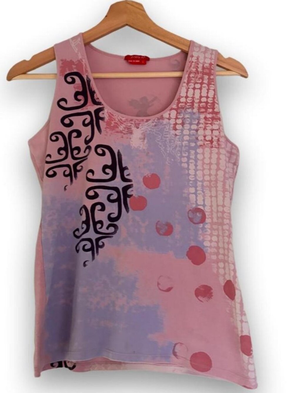 Y2K Trippy Tank Top Size Large Good Vintage Condition